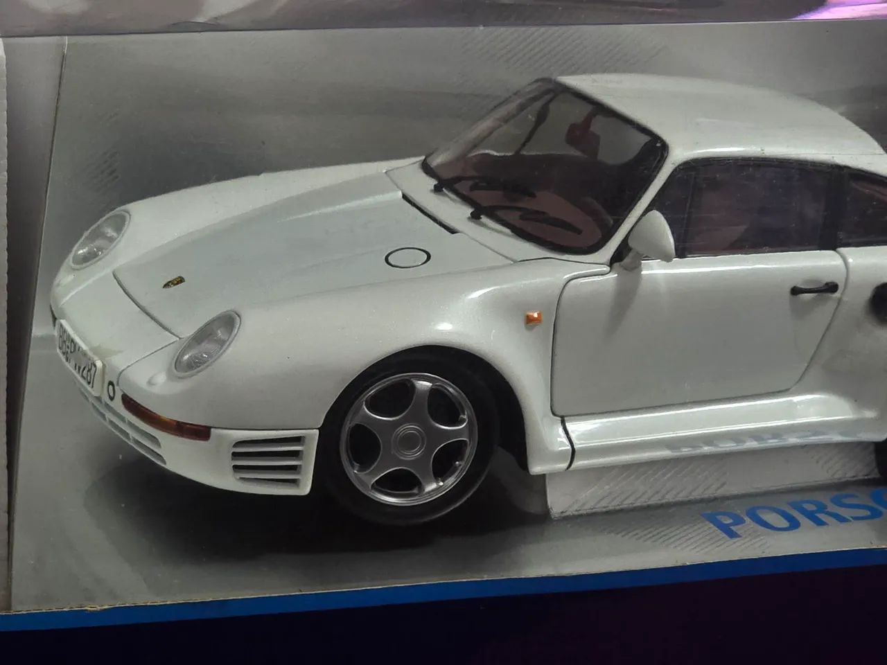 Miniatura 1:18 porsche 959 exoto novo raro branco perolizado