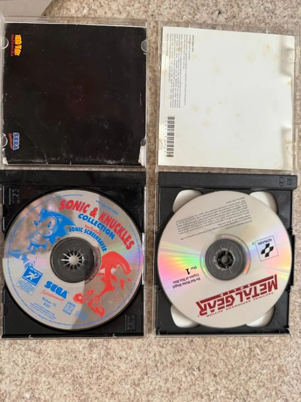 JOGO PC ORIGINAL SONIC COLLECTION E METAL GEAR SOLID 1 ORIGINAIS - Foto 2