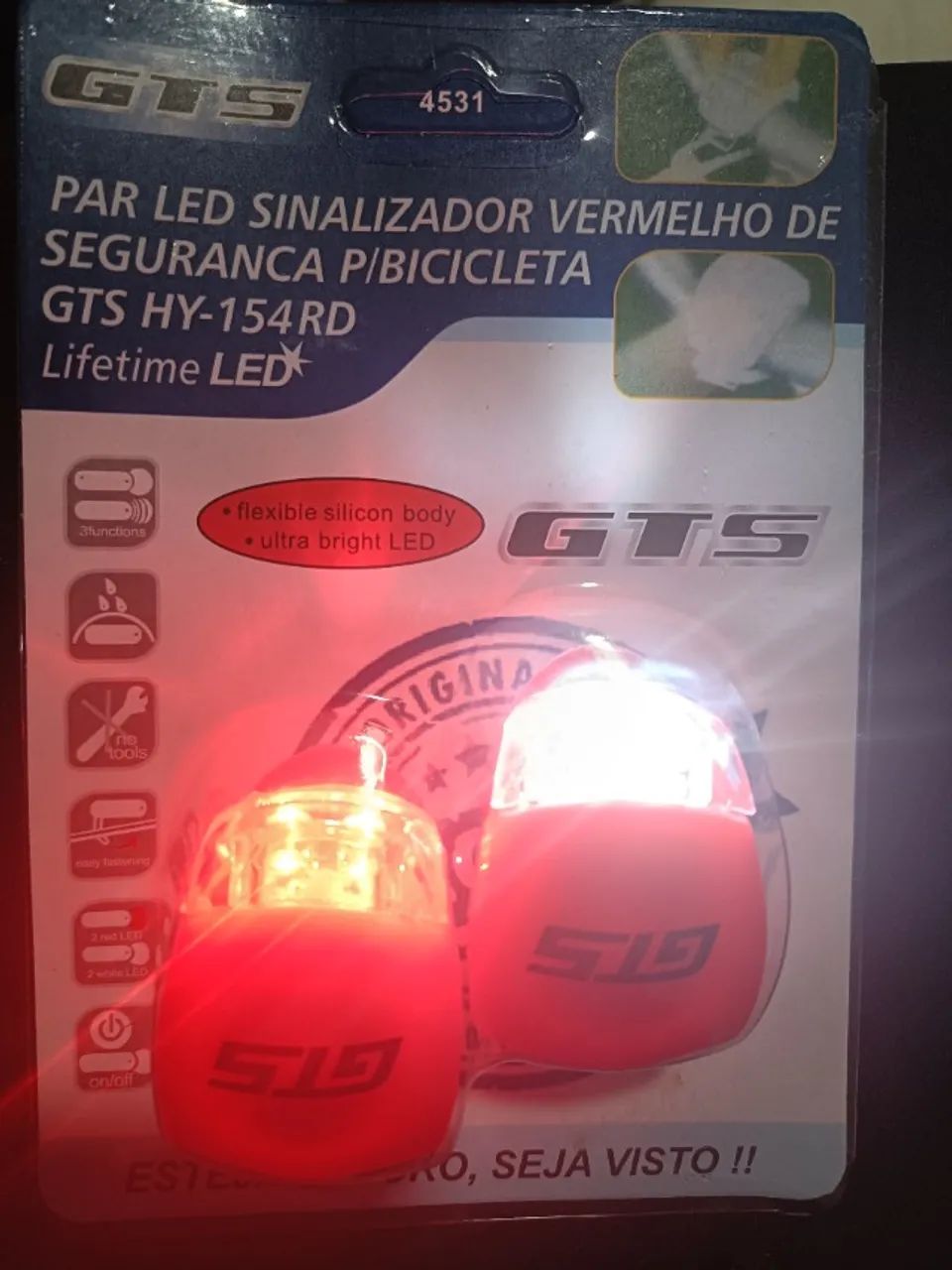 Kit sinalizador x 2 LED bike - Foto 3