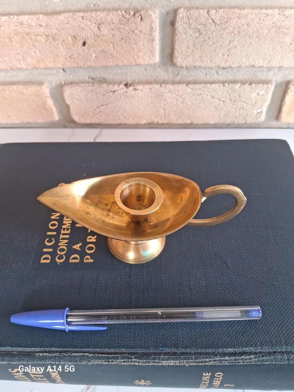 Castiçal palmario dourado - Foto 3
