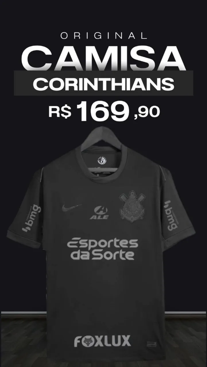 Camisa Corinthians Original - R$ 169,90