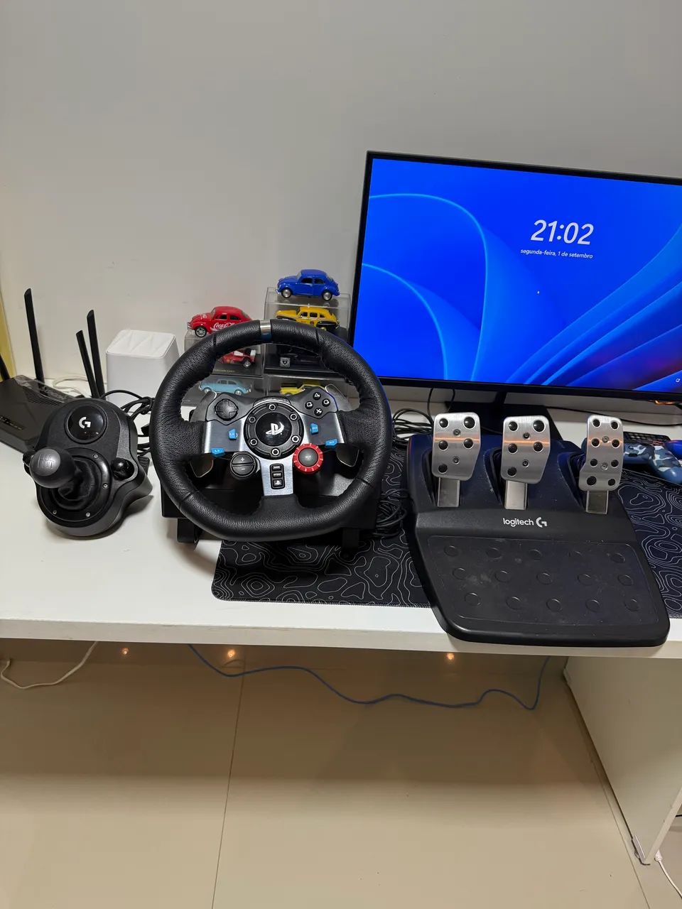 Volante logitech G29 + câmbio 