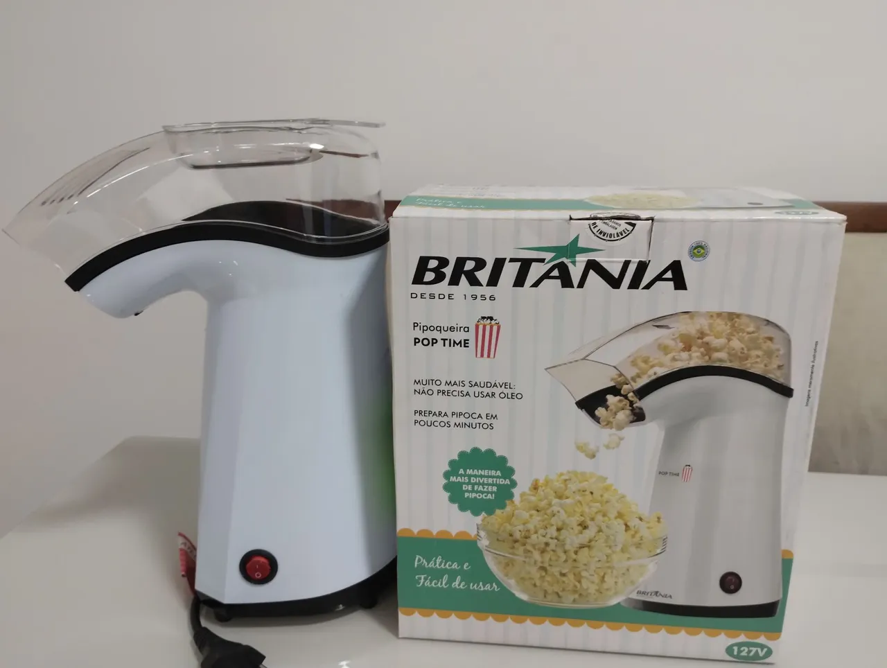 Pipoqueira Elétrica Britânia Pop Time - Faça pipoca de forma rápida e saudável!