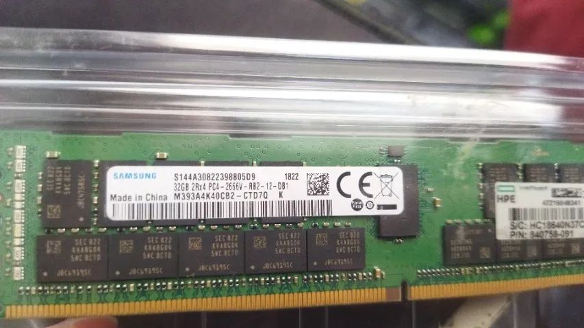 Memória RAM 32GB SAMSUNG  X 2 DDR4-2666Mhz ECC