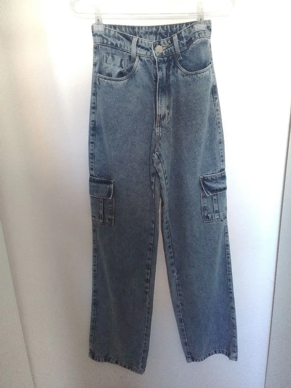 Calça Jeans Cargo Azul - Conforto e Estilo!