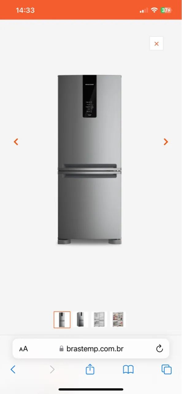 Geladeira Frost Free Brastemp Inverse 447 litros Inox - na caixa sem uso  - Foto 2