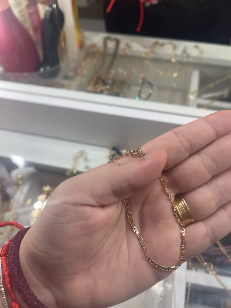 Pulseira de corrente dourada-ROMMANEL - Foto 2