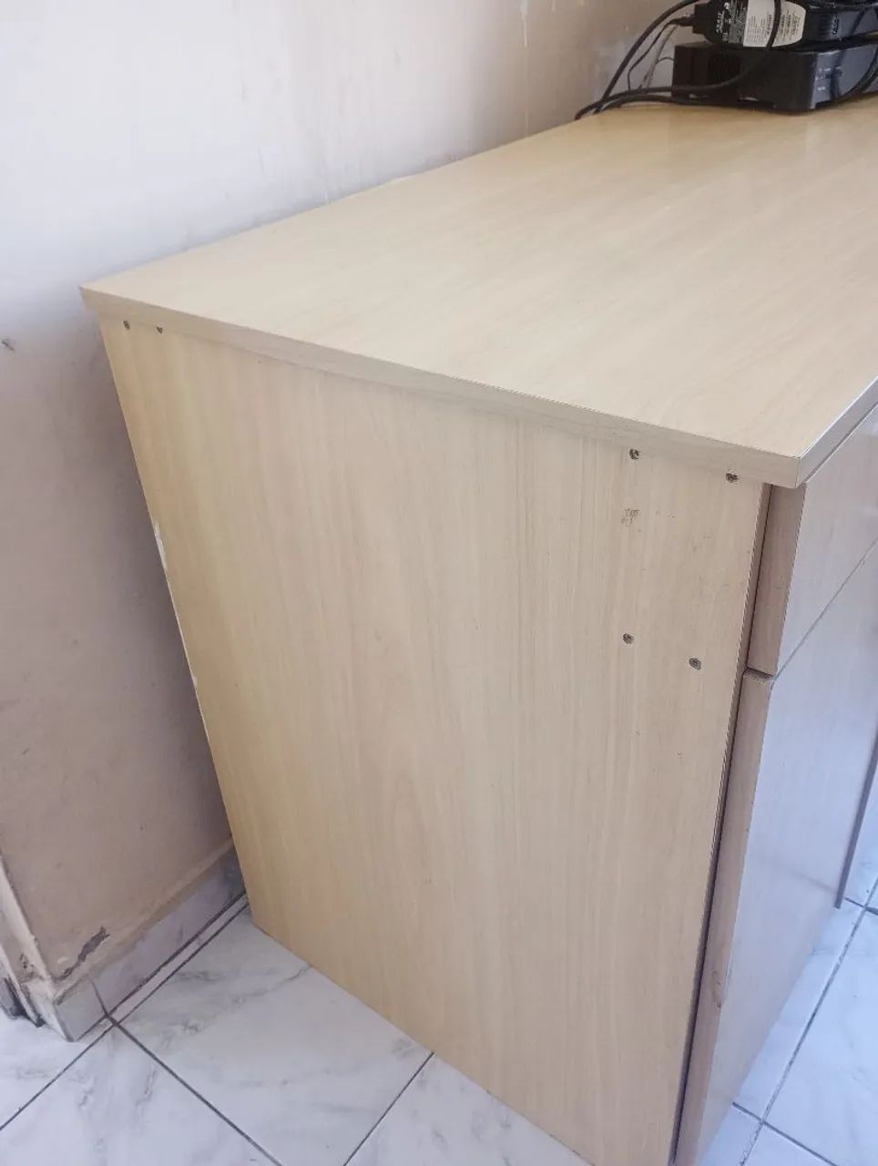 Balcão armário MDF amadeirado 125cm - Foto 4
