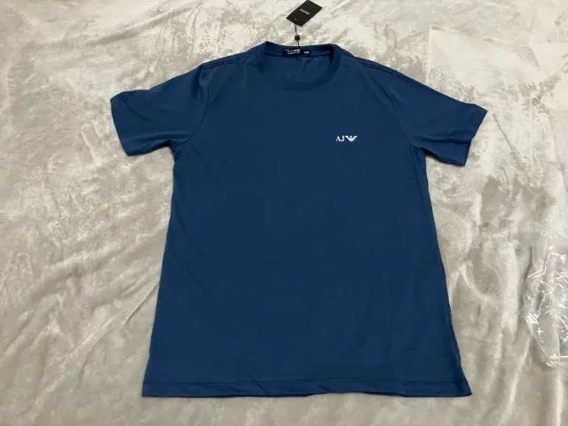 Camisa Armani Jeans, Malha Peruana, Nova, Tamanho M
