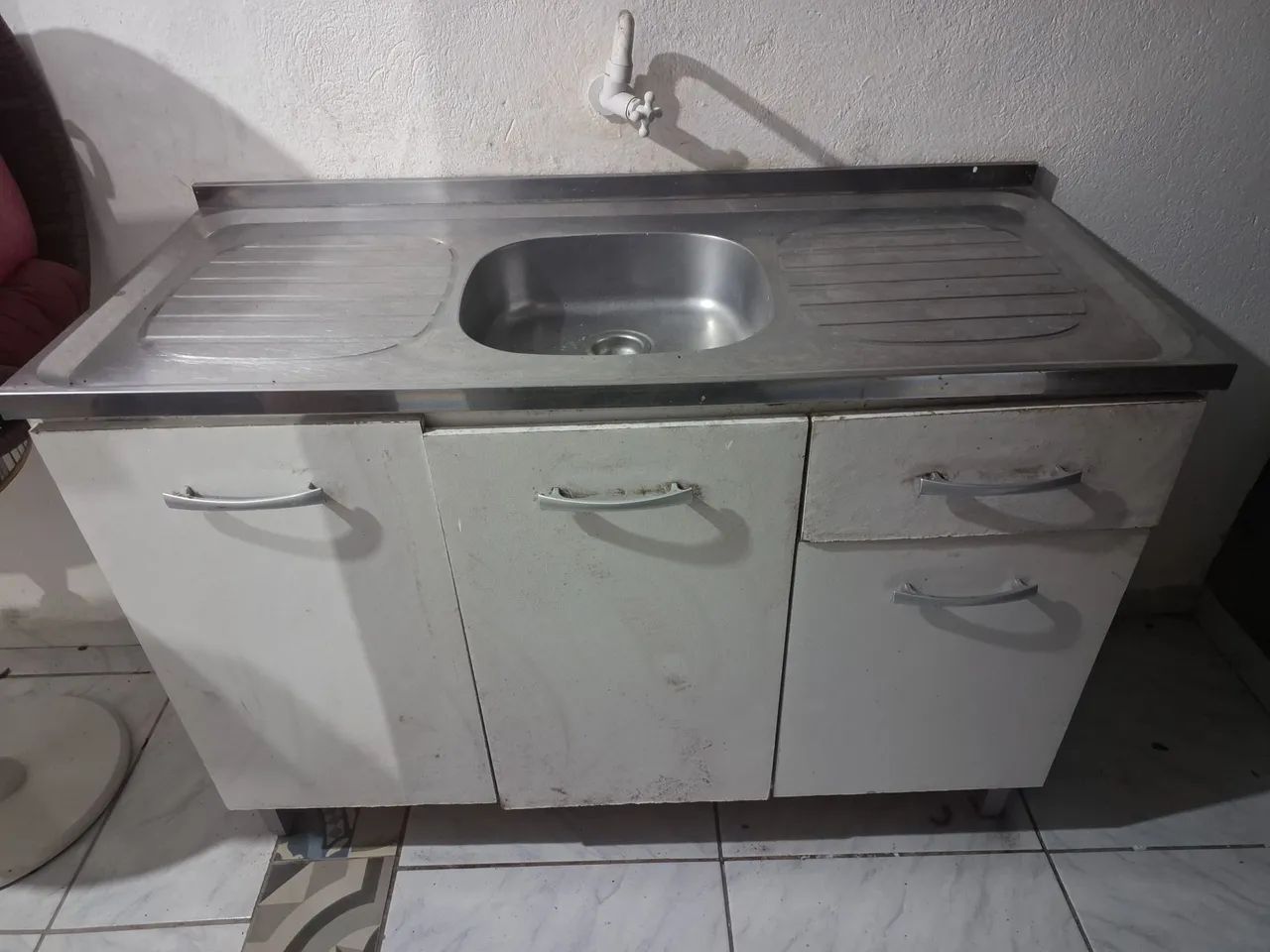 Armário de Cozinha com Pia em Aço Inox - Foto 2