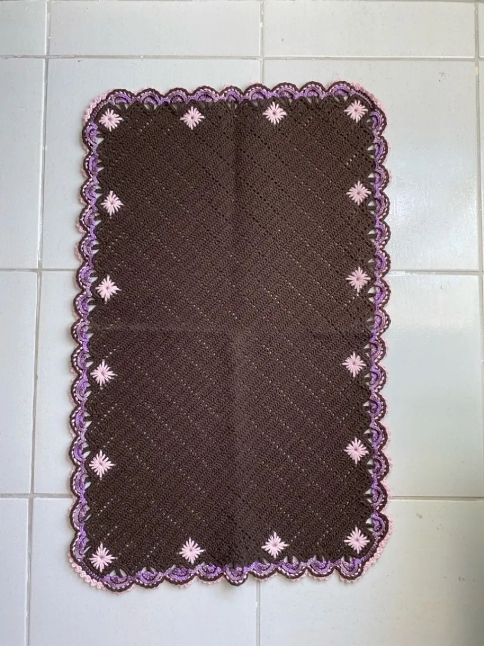 Tapete de crochê 