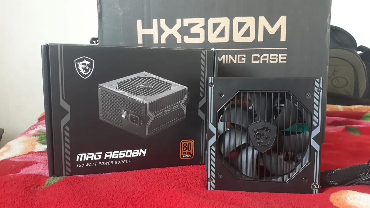 FONTE 650W MSI - QUEIMADA