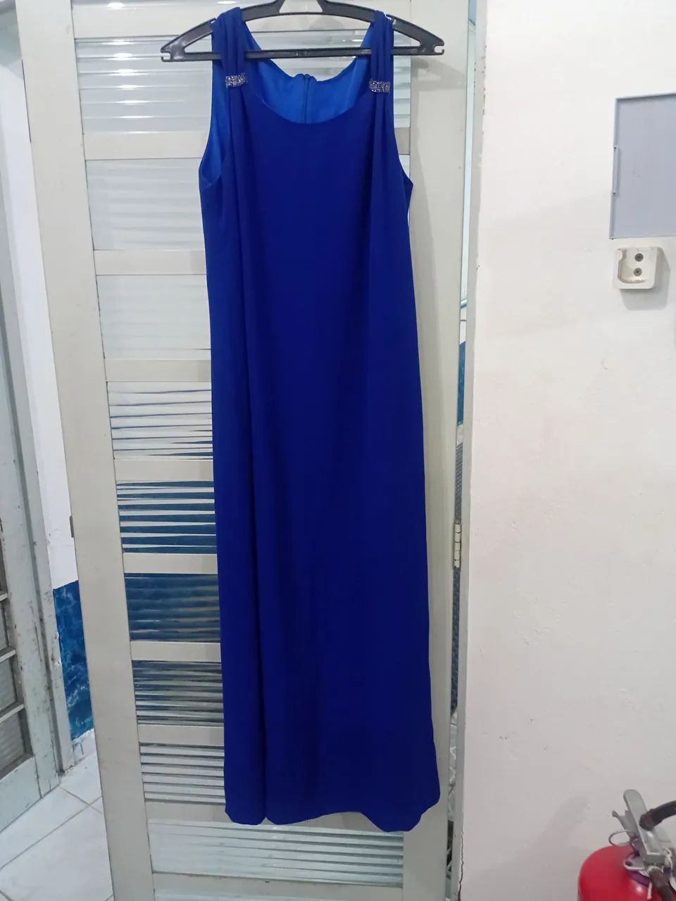 Vestido Longo Azul Elegante 60 reais