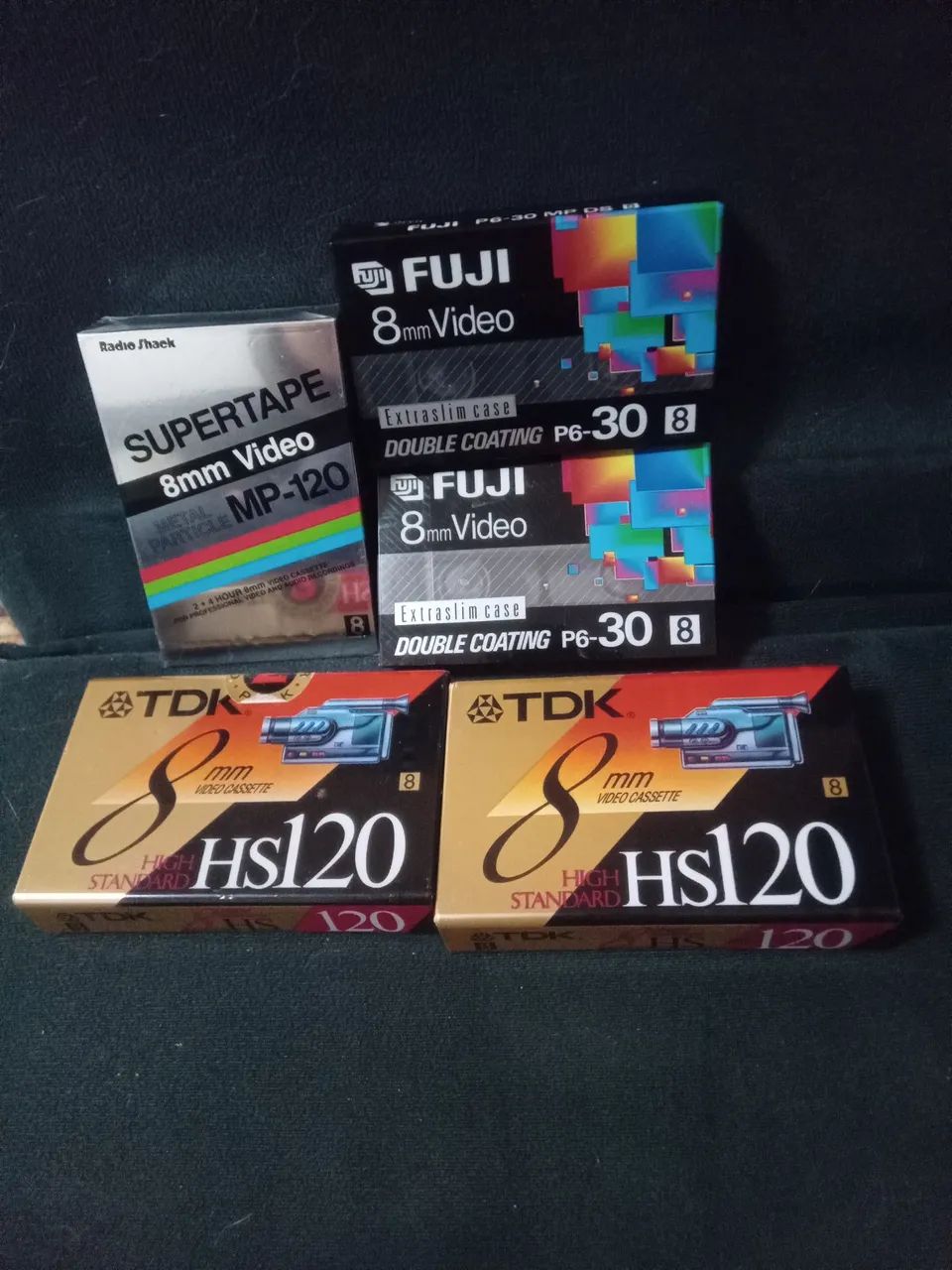 5 fitas VHS 8 mm novas lacradas para filmadora