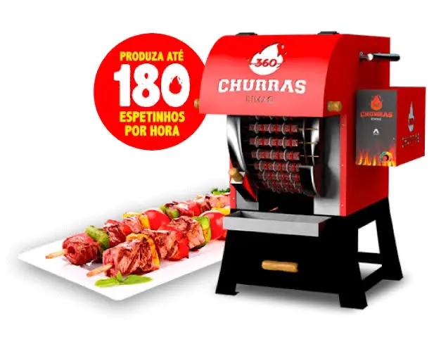 Churrasqueira de espetinhos 360° Rimaq