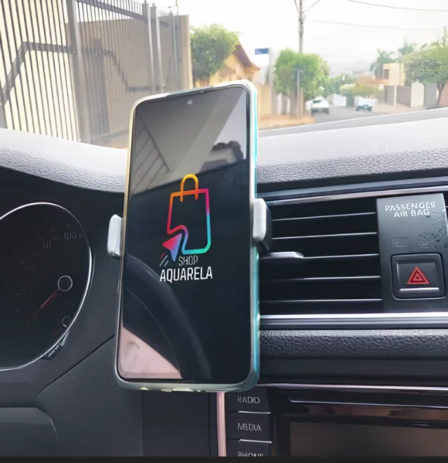 Suporte para smartphone para saída de ar condicionado