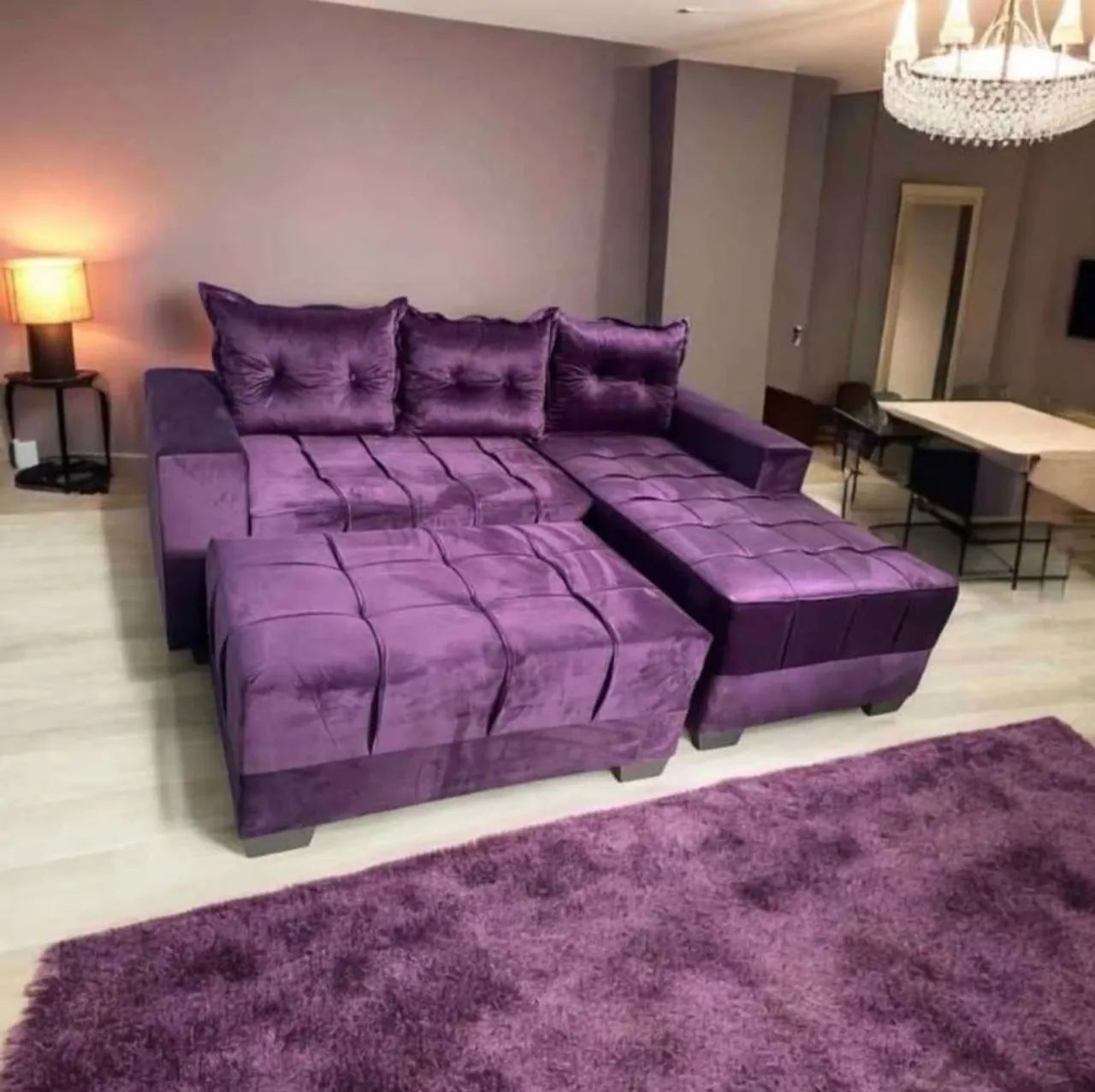 Sofá de luxo, exatamente como da foto 900$ - Foto 4