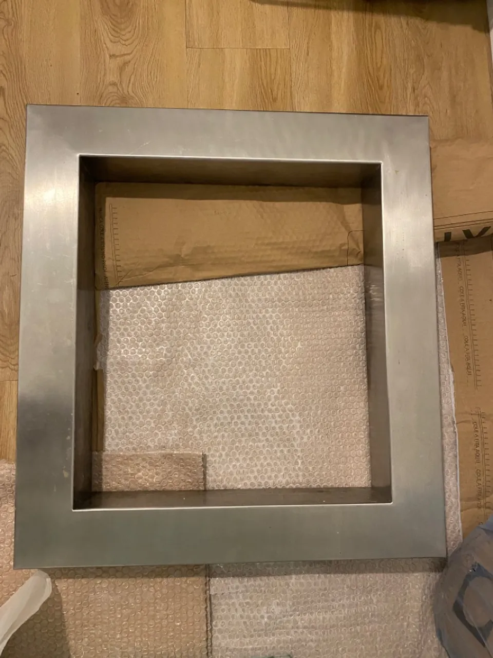 Moldura para churrasqueira/ lareira inox