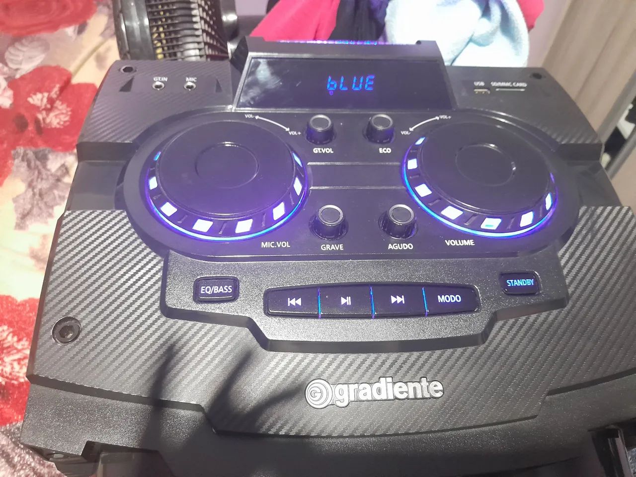 Caixa de Som Gradiente com Bluetooth e LED - Foto 4