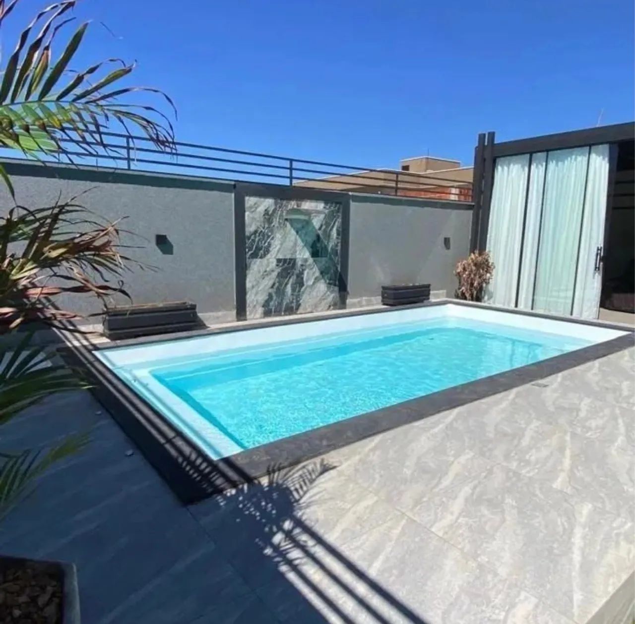 Piscina de fibra 6 metros instalada completa 