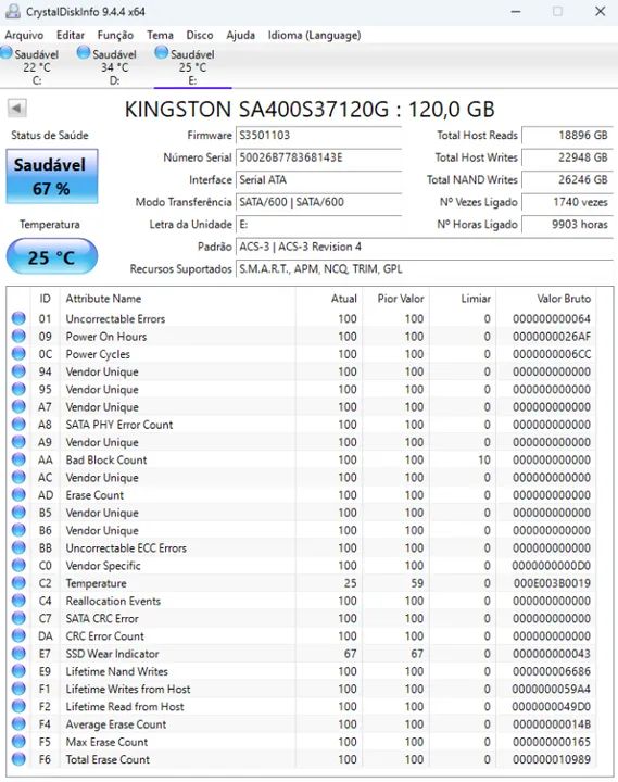 SSD Kingston 120GB 2.5 - Foto 4