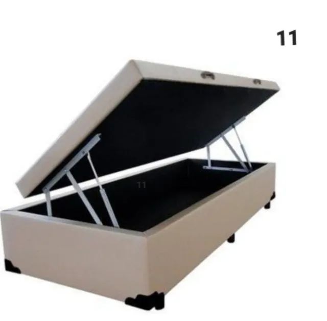 CAMA BAU SOLTEIRO COM PISTÃO Á GÁS  1 ANO DE GARANTIA  - Foto 2