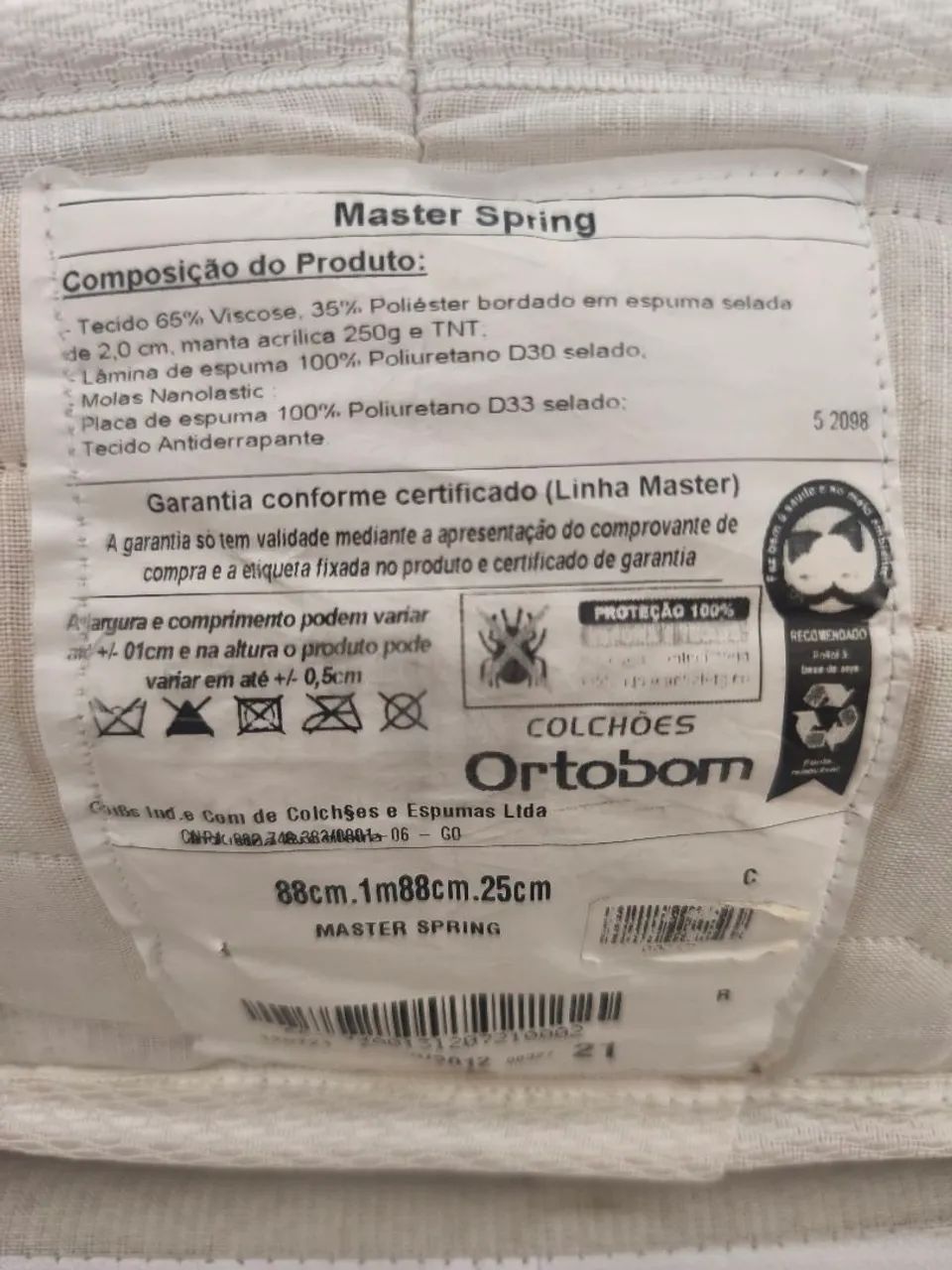  Cama box com cama auxiliar+colchão master springs solteiro Ortobom  - Foto 4