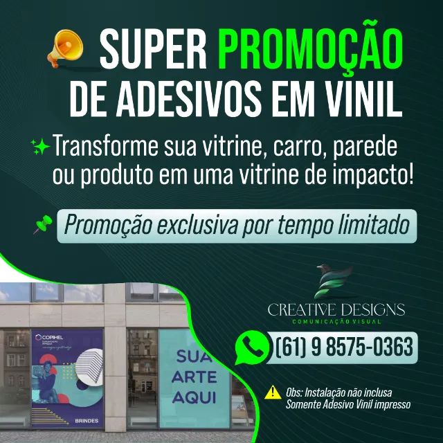 Adesivo Vinil / Comunicação Visual / Gráfica