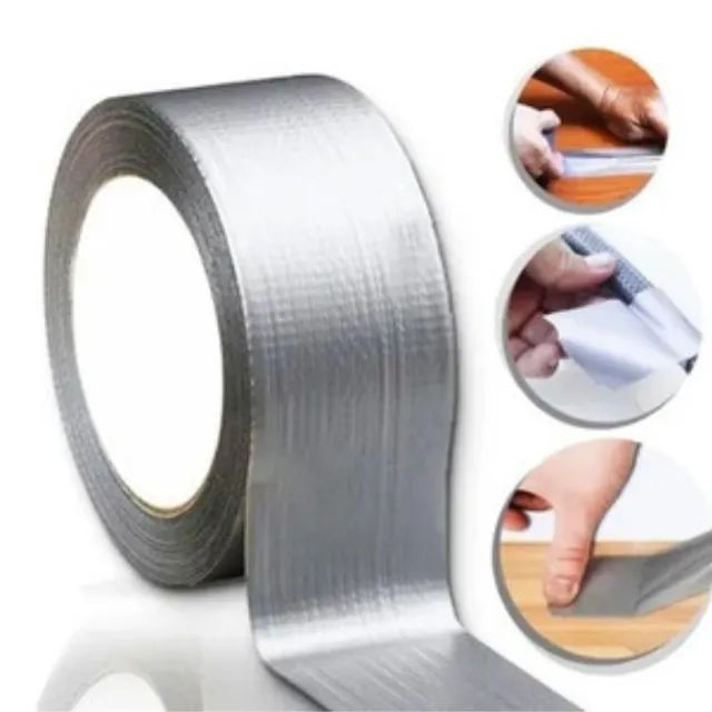 Fita Adesiva Reforçada Silver Tape Prata 48mm X 50 Metros - Foto 2