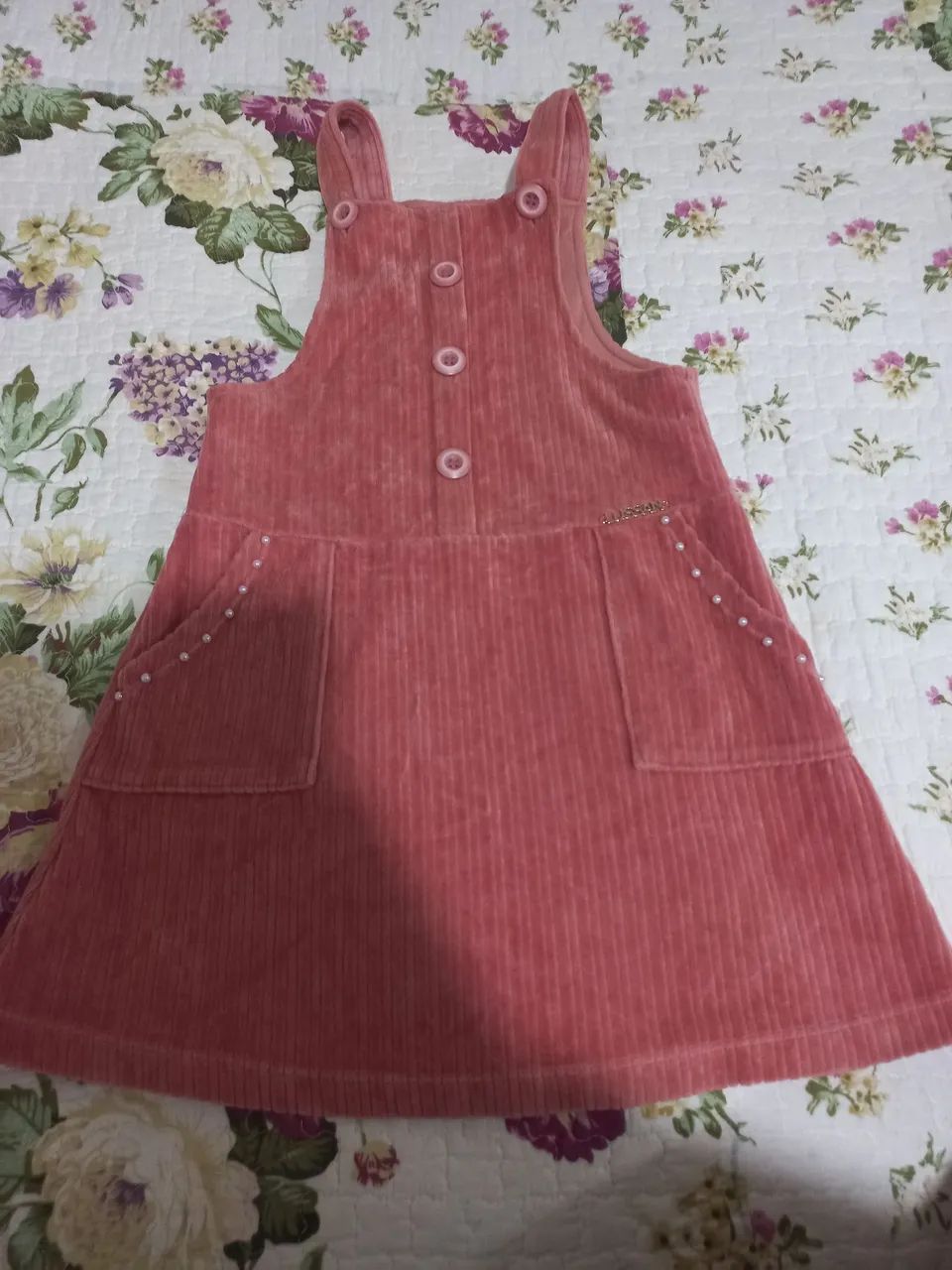 Vestido de veludo infantil