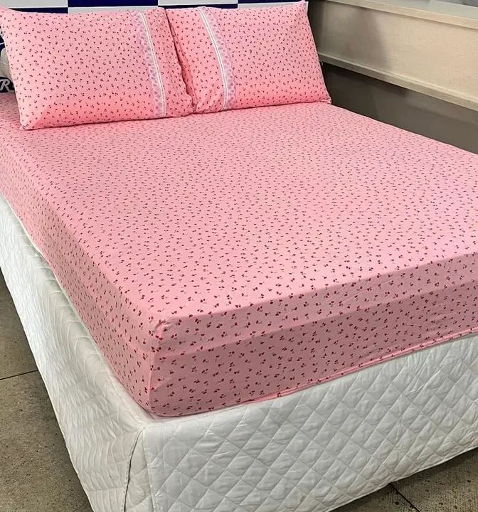 Jogo de Cama Casal Floral Rosa - Foto 3