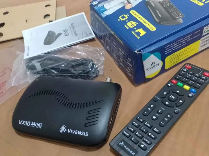 receptor de tv antena vivensis vx 10  parabolica conversor