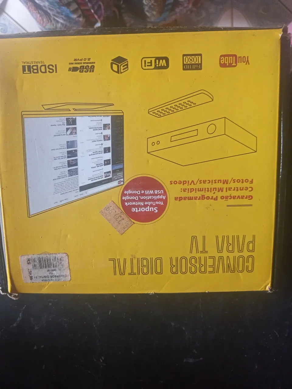 Conversor Digital para TV com Wi-Fi e YouTube