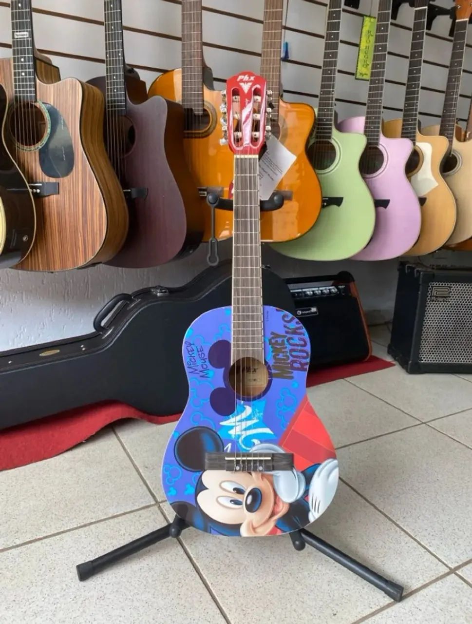 Violão Infantil Phx Disney Mickey Rocks - Foto 3