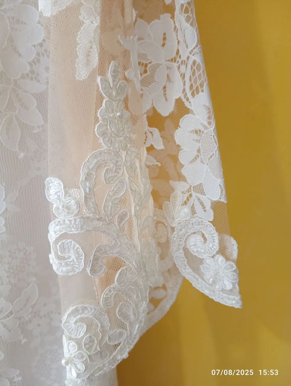 Vestido de noiva branco rendado - Foto 5
