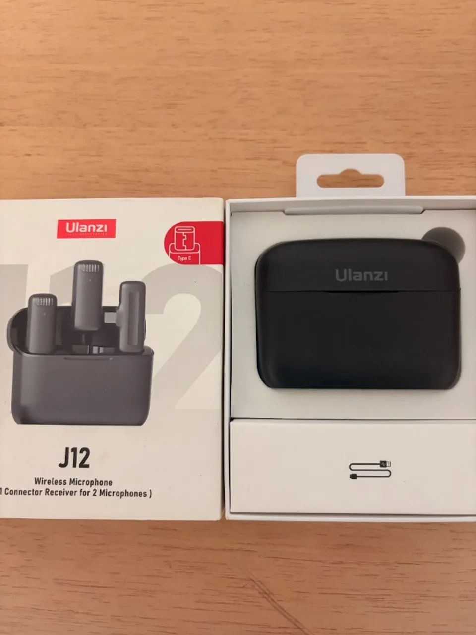 Microfone Sem Fio Ulanzi J12 P/ Android Tipo C - 2 Mics403953418063073283