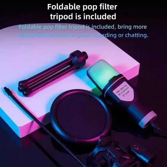 Microfone Condesador SF666R RGB  - Foto 4
