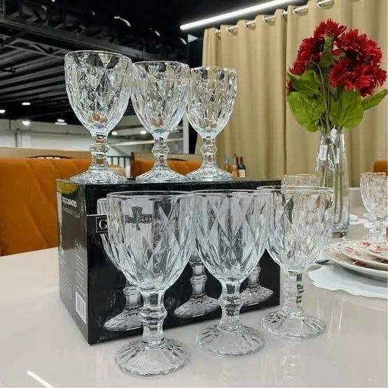 Jogo de Taças de Cristal