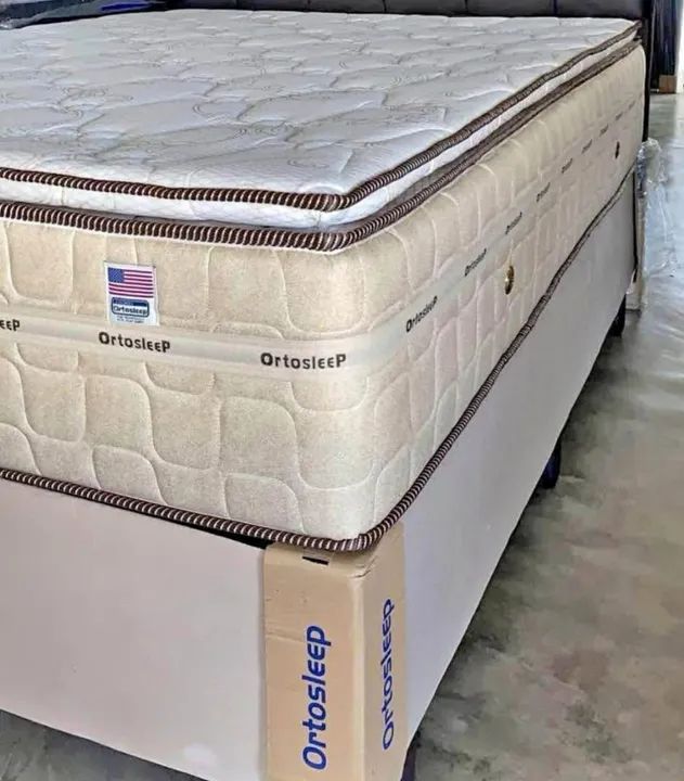 Cama Box OrtoSleep - Novo - Excelente Estado