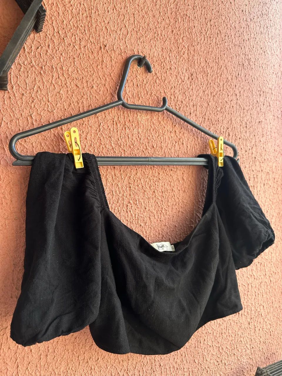 Cropped preto SEMINOVO 