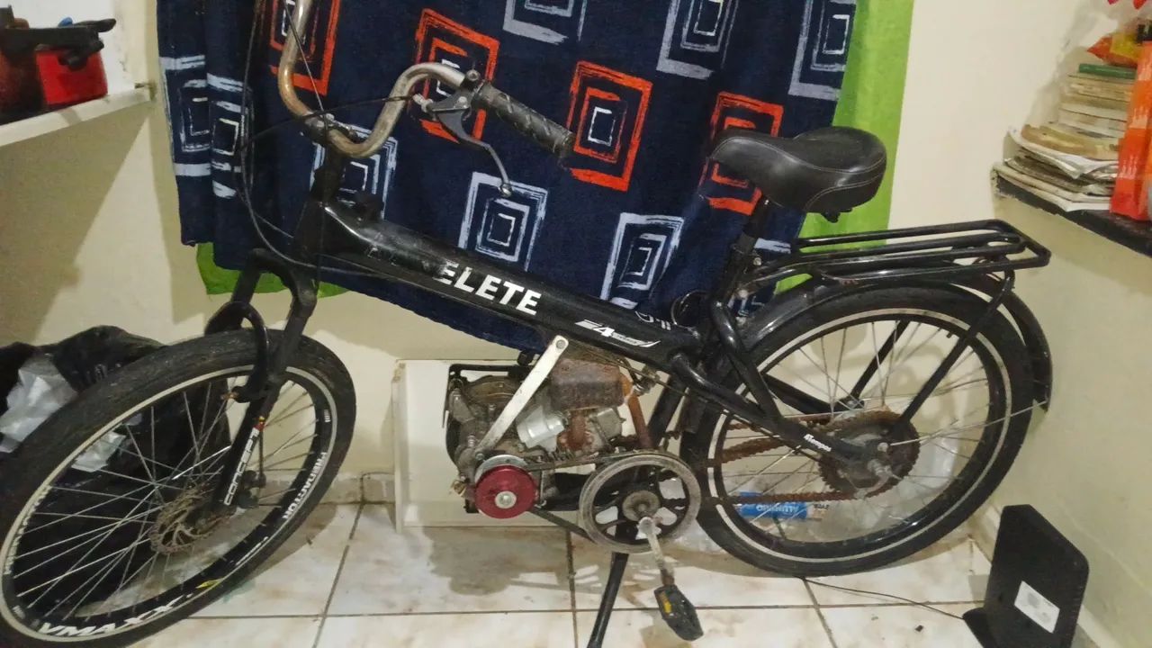 Bikelete motorizada 4 tempos 100cc  - Foto 2