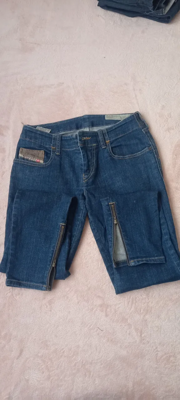 Calça Jeans com Zíper diesel
