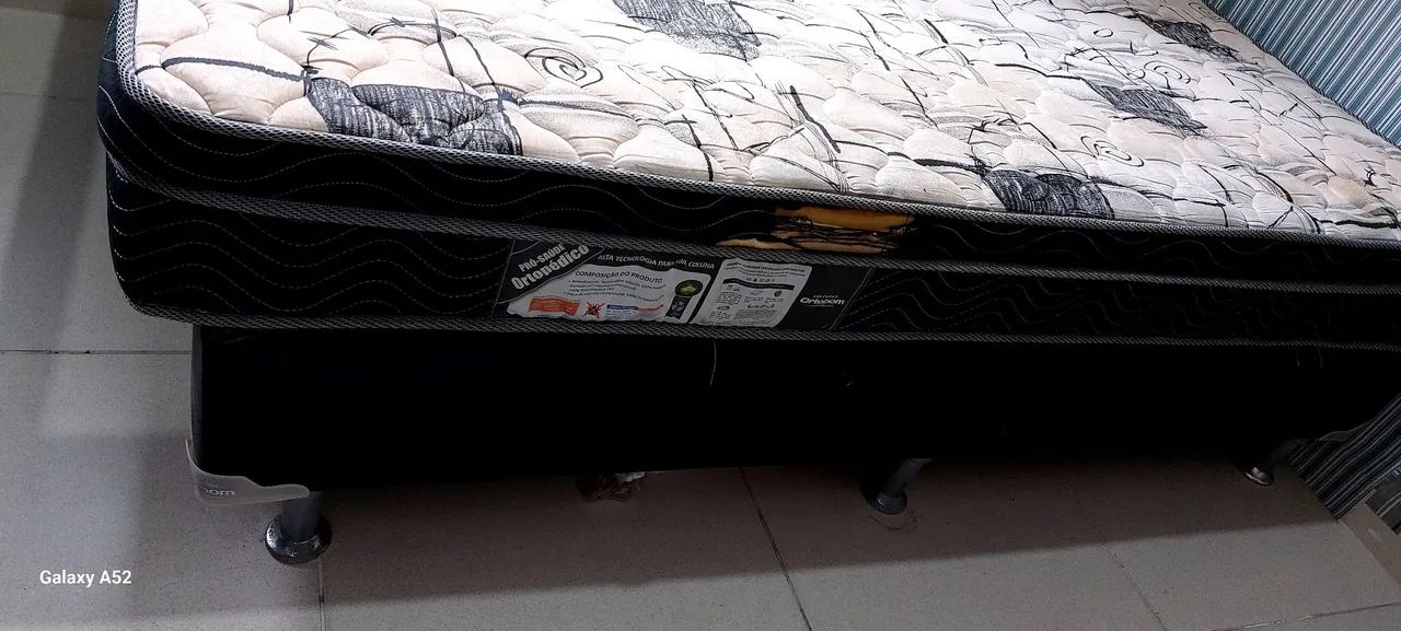 Cama Box Ortobom, Casal, usada. - Foto 3