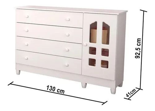 Cômoda Fraldário Bebê - Foto 3