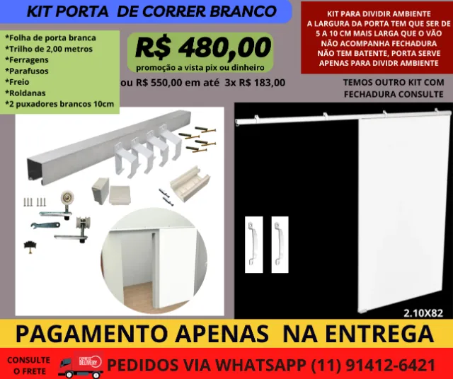 porta  elite de correr 210x82