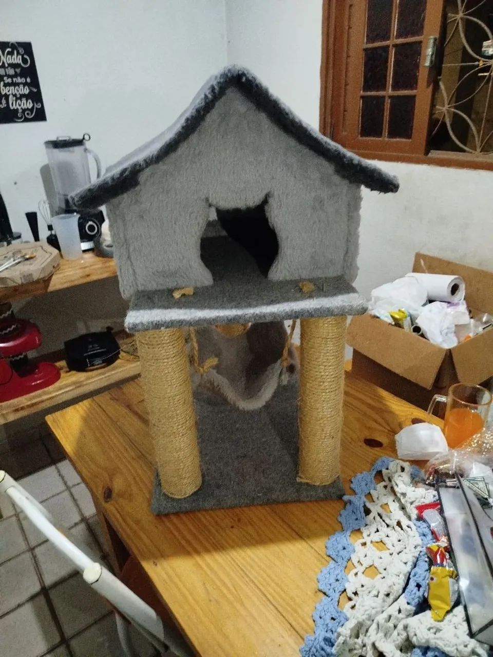 Casinha Arranhador para Gatos