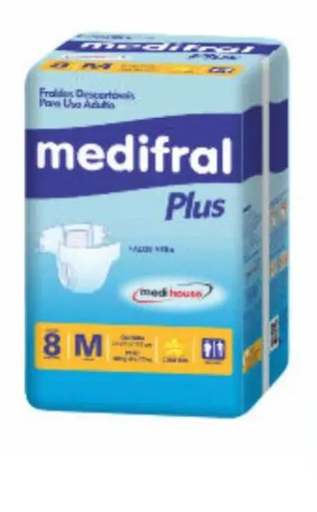 Vendo fraldas geriátricas tamanho M com 8 unidades/ tenho 30 pacotes