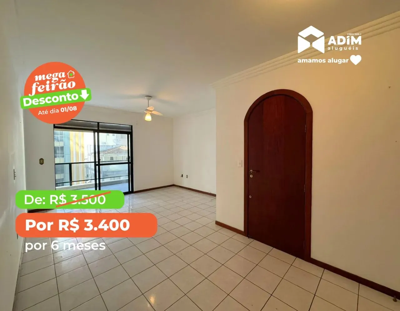 Apartamento para aluguel, 3 quartos, 1 suíte, 1 vaga, Meia Praia - Itapema/SC