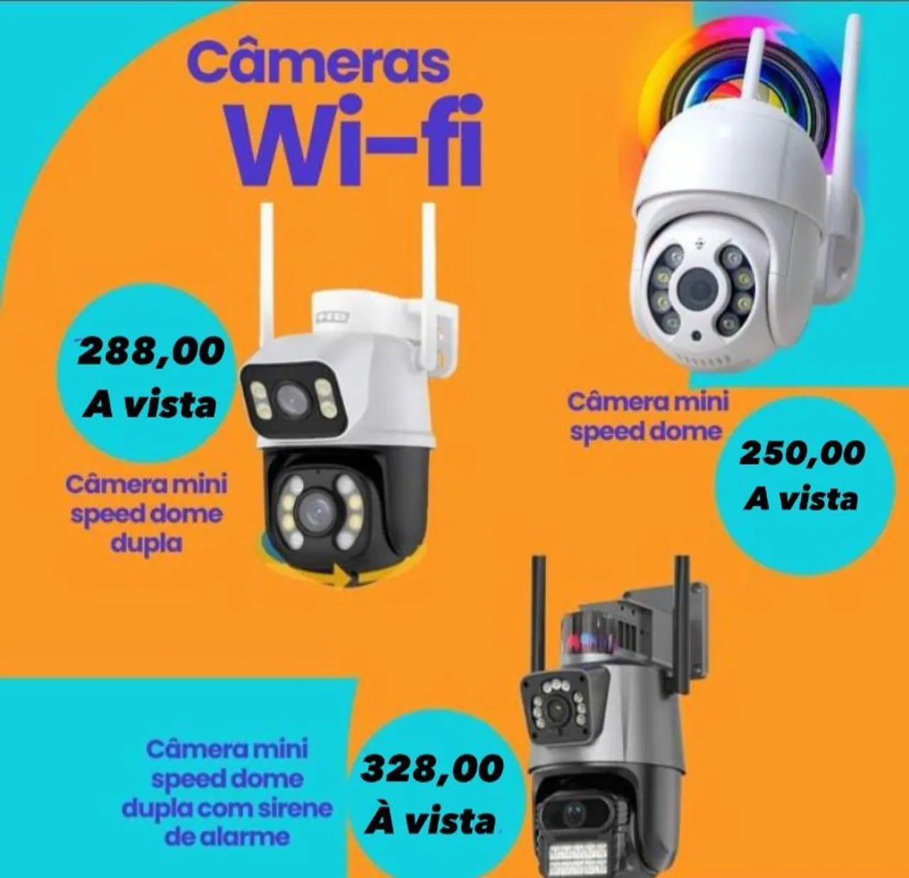 Câmeras Wi-fi Speed Dome