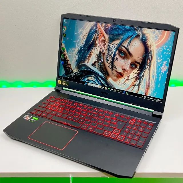 Notebook GAMER Nitro 5: AMD Ryzen 5 | GTX 1650 |16gb RAM | 512gb SSD | Tela FULL HD 144Hz